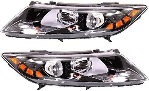 Set Of 2 Front Head LightAssembly Right Passenger & Left Driver Side Direct Replacement Compatible With 2012-2013 Kia Optima KI2503157 KI2502157 921024C000 921014C000