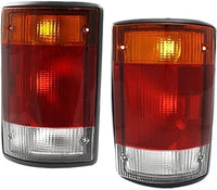 Set Of 2 Tail Light Lens And Housing Right Passenger & Left Driver Side Direct Replacement Compatible With 1992-1994 Econoline Van FO2801115 FO2800115 F2UZ13404A F2UZ13405A
