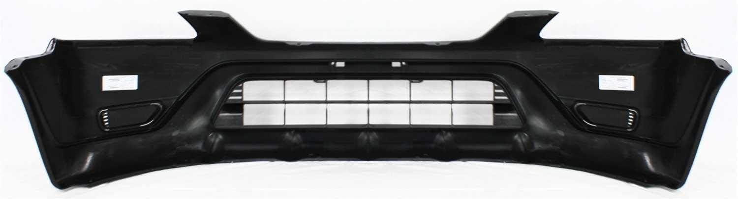 Front Bumper Cover Textured Without Fog Light Holes Direct Replacement Compatible With 2002-2004 Honda CR-V HO1000202 04711S9AA90