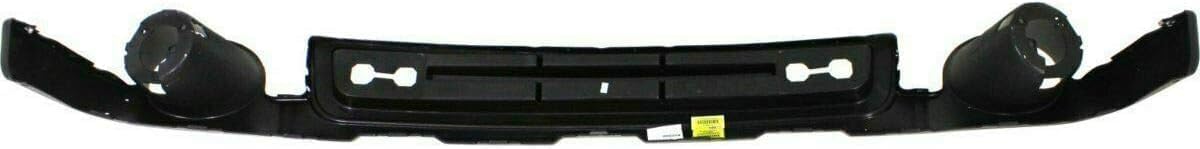 Front Bumper Chrome Steel + Grille + Upper Cover + Lower Valance Air Deflector Textured + Fog Lights Left & Right Side Direct Replacement Compatible With 2007-2013 GMC Sierra 1500