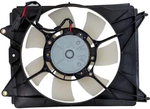 Front A/C Condenser Cooling Fan Assembly Plastic Direct Replacement Compatible with 2012-2015 Honda Civic / 2013-2015 Acura ILX HO3115159 19030RSJE01-PFM