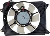 Front A/C Condenser Cooling Fan Assembly Plastic Direct Replacement Compatible with 2012-2015 Honda Civic / 2013-2015 Acura ILX HO3115159 19030RSJE01-PFM