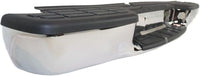 Rear Step Bumper Fleetside Chrome Steel Direct Replacement Compatible With 1998-2004 Chevrolet S10 Pickup GM1101102 12343438