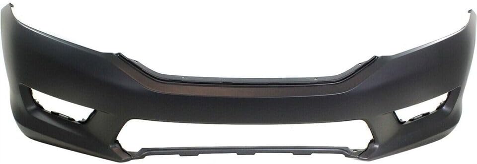 Front Bumper Cover Primed Direct Replacement Compatible With 2013-2015 Honda Accord HO1000288 04711T2AA90ZZ