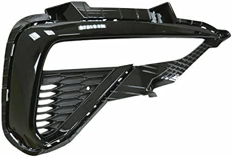 Set Of 2 Front Fog Light Molding Textured Air Inlet Finisher Right Passenger & Left Driver Side Direct Replacement Compatible With 2019-2020 Kia Optima KI1039132 KI1038132 86594D5500