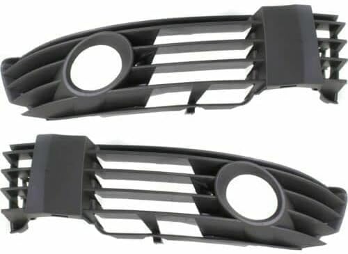 Front Fog Lamp Moldings Primed Right Passenger & Left Driver Side Direct Replacement Compatible With Volkswagen Passat 2001-2005 VW1039105 VW1038105 3B0853666LB41