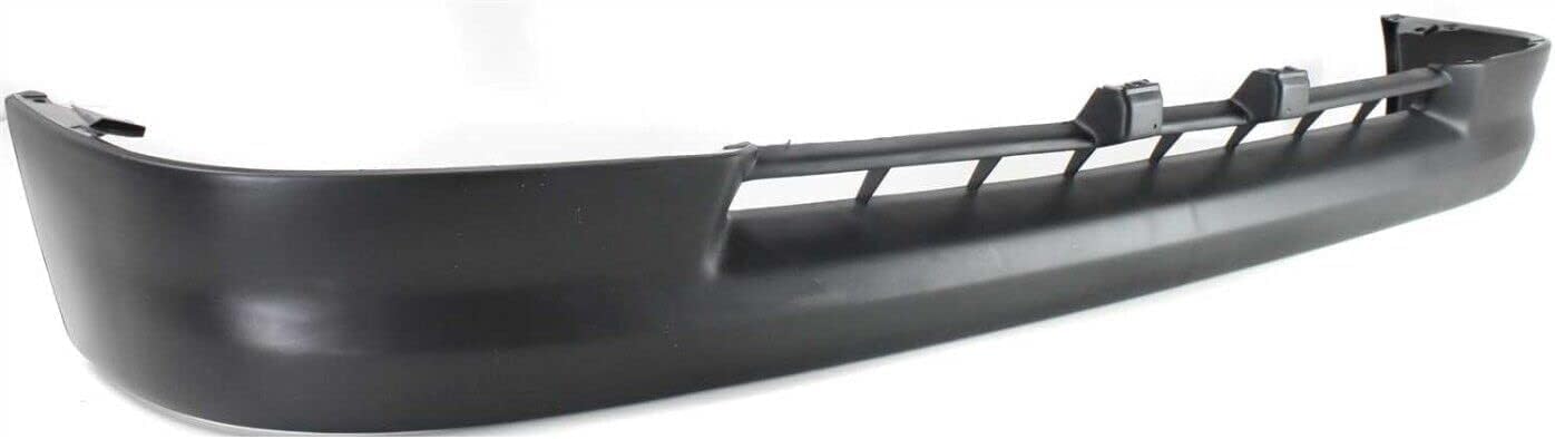 Front Bumper Face Bar Chrome Steel + Lower Valance Panel Textured Direct Replacement Compatible With Toyota Tacoma 1995-1997 TO1002154 TO1095169 5210104060 5391104041