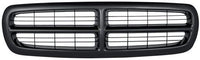 AUTOS PARTS PLUS Front Bumper Upper Grille Primed Shell & Insert Direct Replacement Compatible With 1997-2004 Dodge Dakota / 1998-2003 Durango CH1200200 05179422AA