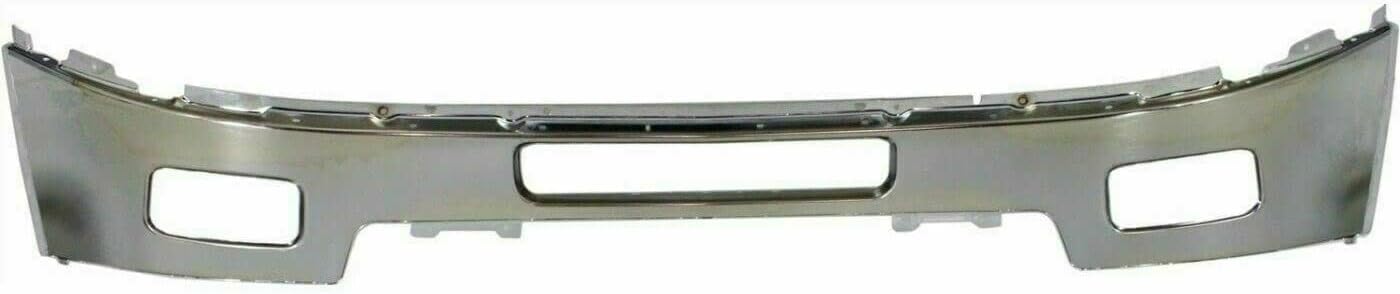 New Front Bumper + Upper Cover Chrome + Lower Valance Air Deflector + Extension Textured Direct Replacement Compatible With Chevrolet Silverado 2500HD 3500HD 2011-2014 GM1002837