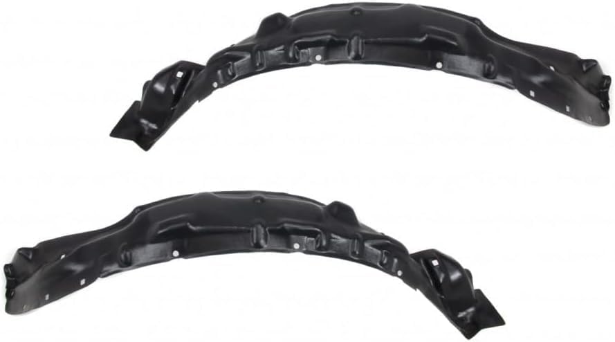 Set of 2 Front Fender Liner Plastic Left Driver & Right Passenger Side Direct Replacement Compatible with 2001-2004 Toyota Tacoma TO1249117 TO1248117 5387504050 5387604050