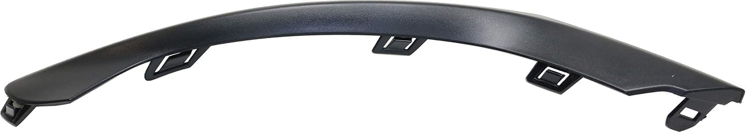Set Of 2 Front Bumper Outer Molding Textured Left Driver & Right Passenger Side Direct Replacement Compatible With 2015-2017 Chrysler 200 CH1047110 CH1046110 68214626AA 68214627AA