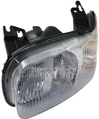Set Of 2 Front Head Lights Assembly Halogen Plastic Left Driver & Right Passenger Side Direct Replacement Compatible With 2001-2004 Ford Escape FO2519103 FO2518103