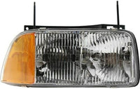 Set Of 2 Front Headlight Assembly With Side Marker Lamp Right Passenger & Left Driver Side Direct Replacement Compatible With 1994-1997 GMC Sonoma / 1995-1997 Jimmy GM2503133