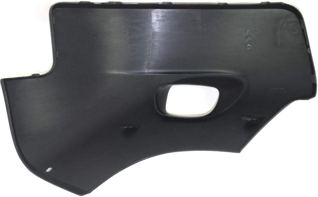 Front Bumper End Cap With Fog Light Hole Primed Left Driver Side Direct Replacement Compatible With 2003-2006 Volvo XC90 VO1016101 86269560