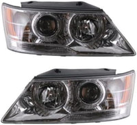 Set Of 2 Front Headlight Assembly Right Passenger & Left Driver Side Direct Replacement Compatible With 2009-2010 Hyundai Sonata HY2502148 HY2503148 921010A500 921020A500