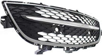 Front Bumper Lower Grille Primed With Chrome Trim Plastic Direct Replacement Compatible With 2010-2012 Mazda CX-9 MA1036119 TE69501T0A