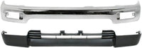 Front Bumper Face Bar Chrome Steel + Lower Valance Panel Textured Plastic Direct Replacement Compatible With 1996-1998 Toyota 4Runner TO1002172 TO1095176 5391135910 5210135320