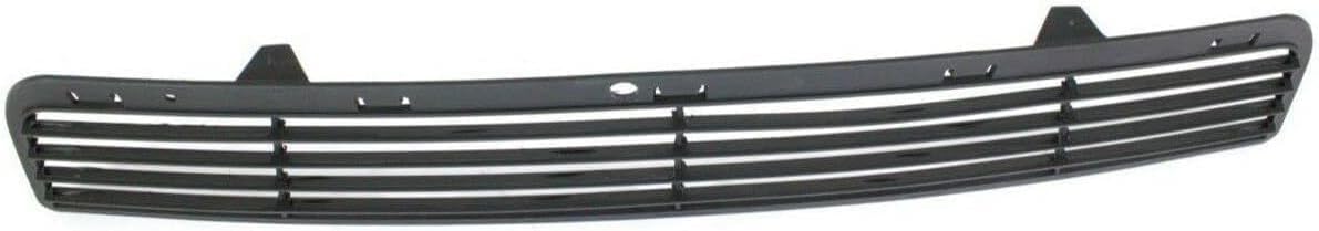 Front Bumper Centre Grille + Fog Light Cover Textured Left Driver & Right Passenger Side Direct Replacement Compatible With 2009-2013 Dodge Journey CH1039134 CH1038134 CH1036112