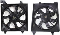 Front Radiator & A/C Condenser Cooling Fan Assembly Plastic Direct Replacement Compatible with 2006-2011 Hyundai Accent HY3115122 HY3120100 253801E100 977301E000