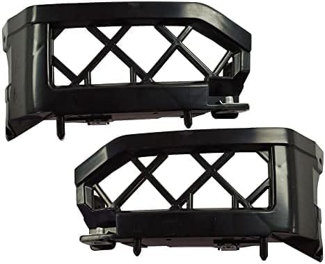 Set Of 2 Front Bumper Bracket Plastic Left Driver & Right Passenger Side Direct Replacement Compatible With 2005-2021 Nissan Frontier / 2005-2012 Nissan Pathfinder