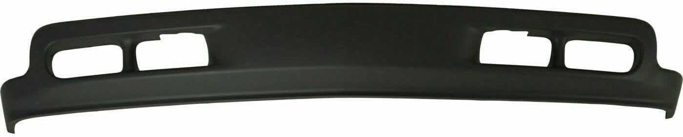 Front Bumper Chrome + Upper Cover Textured + Lower Valance + Fog Light Right & Left Side Direct Replacement Compatible With Chevrolet Silverado 1999-2002 / Tahoe/Suburban 2000-2004