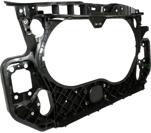 Front Radiator Support Assembly Plastic And Steel Direct Replacement Compatible With 2006-2011 Audi A6 / 2005-2011 A6 Quattro AU1225119 4F0805594D