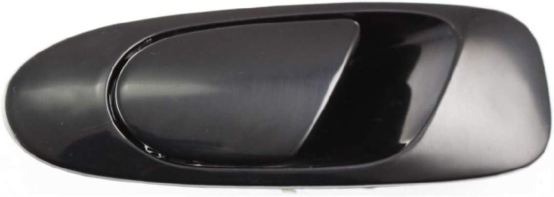 Rear Exterior Door Handle Smooth Black Left Driver Side Direct Replacement Compatible with 1992-1995 Honda Civic HO1520102 72680SR4J01ZC