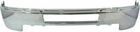 Front Bumper Chrome Steel + Upper Cover + Lower Valance + Extension Textured Direct Replacement Compatible With 2011-2014 Chevrolet Silverado 2500HD 3500HD GM1014106 GM1092213