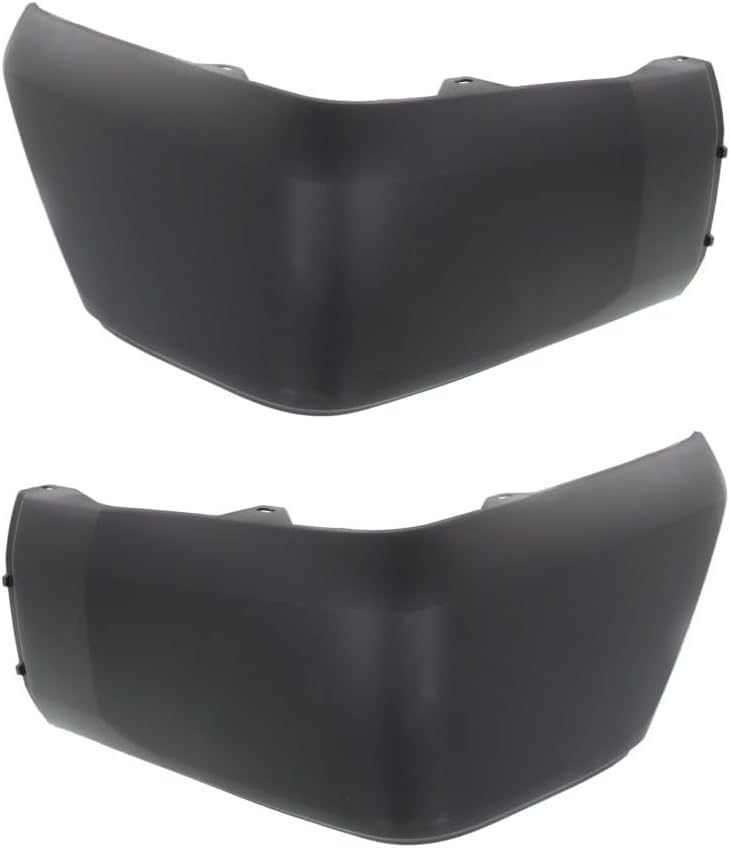 Set Of 2 Rear End Cap Textured Plastic Left Driver & Right Passenger Side Direct Replacement Compatible With 2014-2021 Toyota Tundra TO1117108 TO1116108 521550C030 521560C030