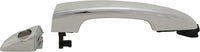 Front Exterior Door Handle Chrome Left Driver Side with Cover and Keyhole Direct Replacement Compatible with 2015-2019 Hyundai Sonata 82651C1110 82652C1010