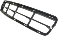 Front Bumper Center Lower Grille Textured + Fog Light Covers Left Driver & Right Passenger Side Direct Replacement Compatible With 2008-2012 Chevrolet Malibu GM1039114 GM1038114
