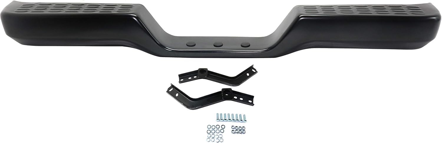 Step Bumper Assembly Primed With Mounting Brackets Direct Replacement For Toyota Pickup Premium Level Trim 1989-1995 002283591101-PFM RT82620011