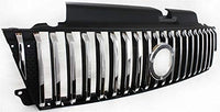 Front Grille Assembly Primed Shell With Chrome Insert Plastic Direct Replacement Compatible With 2005-2007 Mercury Mariner FO1200468 5E6Z8200AA