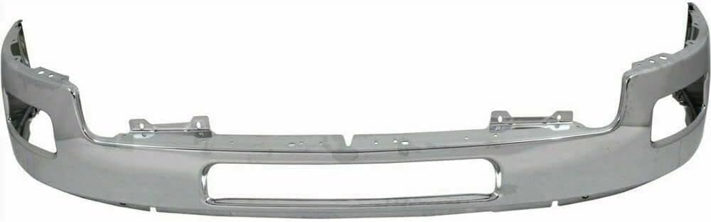 New Front Bumper Chrome Impact Bar With Fog Light Hole Direct Replacement For Chevrolet Silverado 2500HD 3500HD 2011-2014 25883349