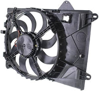 Front Radiator Single Fan Assembly Plastic Direct Replacement Compatible with 2012-2018 Chevrolet Sonic GM3115244 94509632