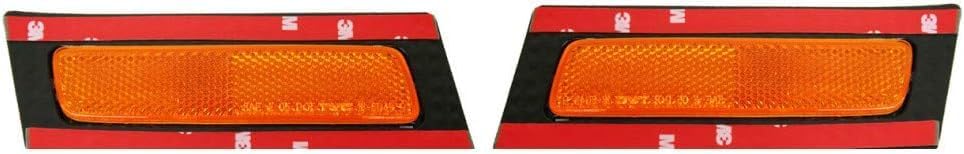 Set Of 2 Front Bumper Reflector Left Driver & Right Passenger Side Direct Replacement Compatible With 2005-2008 Audi A4 AU2557100 AU2556100 8E0945072 8E0945071