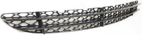 Front Bumper Center Grille Black + Fog Lamp Covers Right Passenger & Left Driver Side Direct Replacement Compatible With 2003-2006 Mercedes Benz S-Class MB1036108 MB1038113