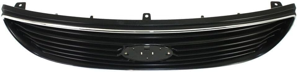 Front Grille Chrome Shell And Primed Insert Plastic Direct Replacement Compatible With 2006-2008 Kia Magentis/Optima KI1200122 863502G100