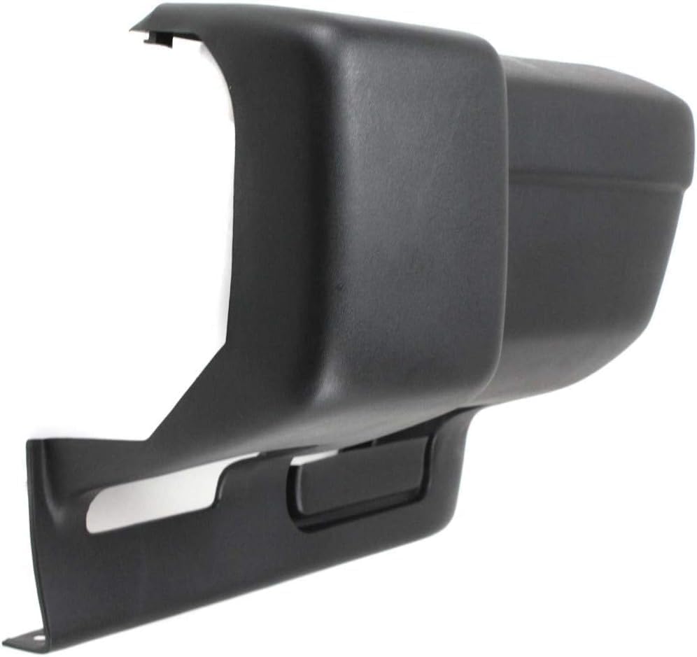 Front Bumper End Caps Textured + Mounting Arm Brackets Left Driver & Right Passenger Side Direct Replacement Compatible With Jeep Cherokee 1997-2001 CH1004126 CH1005126 CH1066104