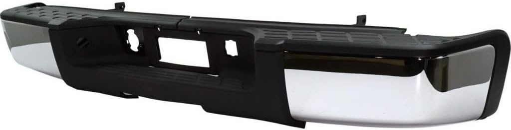 Rear Step Bumper Assembly Chrome Steel Direct Replacement Compatible With 2007-2013 Chevrolet Silverado/GMC Sierra 1500 GM1103147 22932803