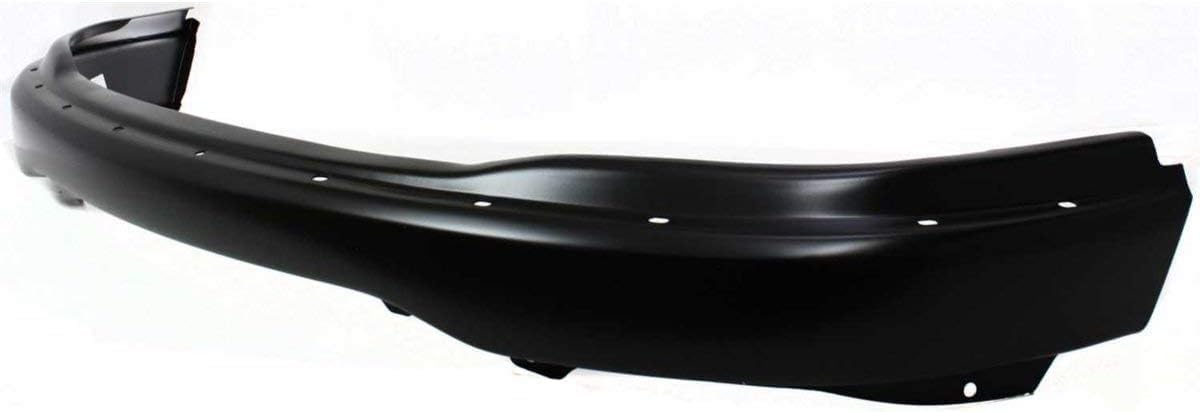 Front Bumper Primed Steel With Pad Holes Direct Replacement Compatible With 1999-2002 Ford Expedition / 1999-2004 F-150 FO1002357 YL3Z17757CAA