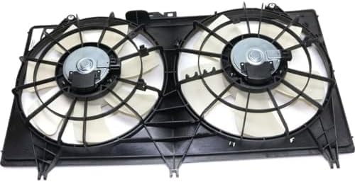 Front Radiator Dual Fan Assembly Plastic Direct Replacement Compatible with 2012-2015 Chevrolet Camaro GM3115245 22762592-PFM