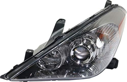 Set Of 2 Front Head Light Assembly Plastic Left Driver & Right Passenger Side Direct Replacement Compatible With 2007-2008 Toyota Solara TO2502186 TO2503186 8115006422 8111006422