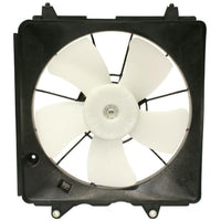 Front Radiator Left Driver + AC Condenser Fan Assembly Right Passenger Side Direct Replacement Compatible with 2006-2011 Honda Civic HO3115129 HO3110115 38616RNAA01 19015RNAA01