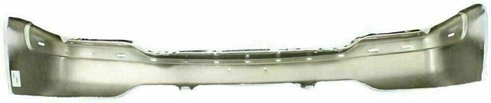 AUTOS PARTS PLUS Front Bumper Chrome Steel With Brackets + Upper Cover Primed + Valance Textured Direct Replacement Compatible With 1999-2002 GMC Sierra/ 2000-2006 Yukon 1500 2500 GM1051104