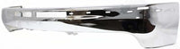 Front Bumper Chrome Steel Without Bracket + Upper Cover Direct Replacement Compatible With 1999-2002 Chevrolet Silverado 1500 2500/2000-2006 Tahoe/Suburban GM1002376 GM1051103