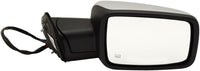 Front Power Mirror Non-Towing Power Folding Heated Chrome Plastic Left Driver & Right Passenger Side Direct Replacement Compatible With 2013-2018 Ram 1500/2500 Pickup 68096198AF-PFM