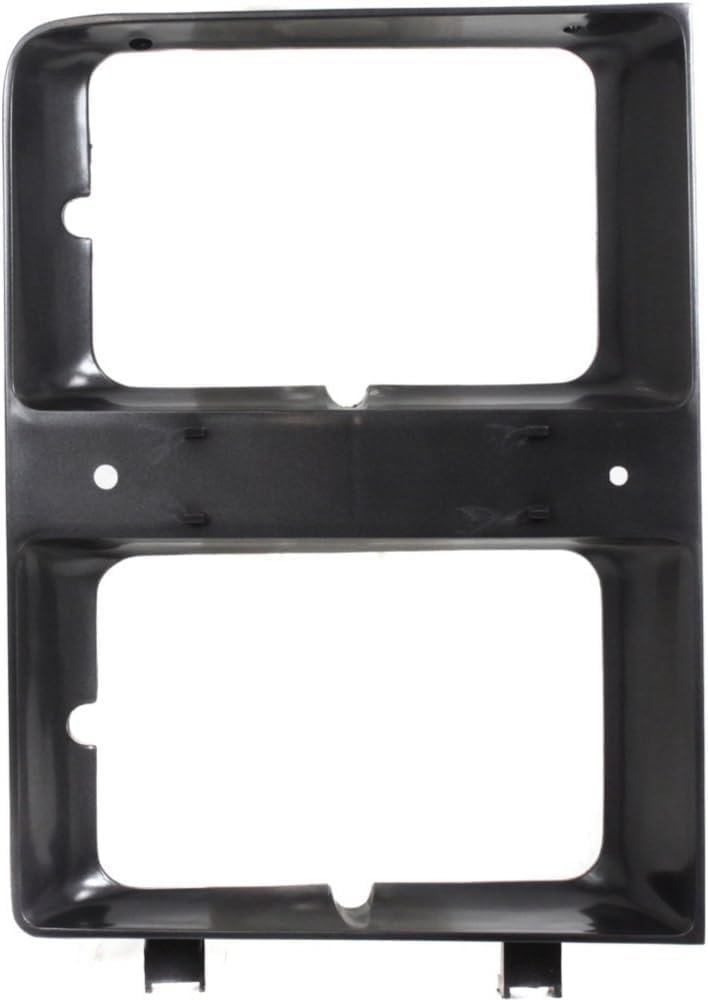 Set Of 2 Front Headlight Bezel With Dual Headlamps Without Molding Right Passenger & Left Driver Side Direct Replacement Compatible With 1983-1984 Chevrolet C/K Series GM2513109