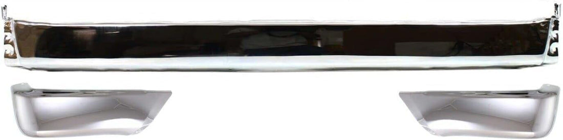 AUTOS PARTS PLUS Rear Step Bumper Steel + Bumper End Chrome Right Passenger & Left Driver Side Direct Replacement Compatible With 1996-1998 Toyota 4Runner TO1102228 TO1104103 TO1105103 5210535360