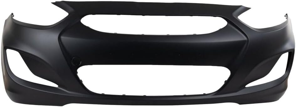 Front Bumper Cover Primed Direct Replacement Compatible With 2012-2014 Hyundai Accent HY1000188 865111R000